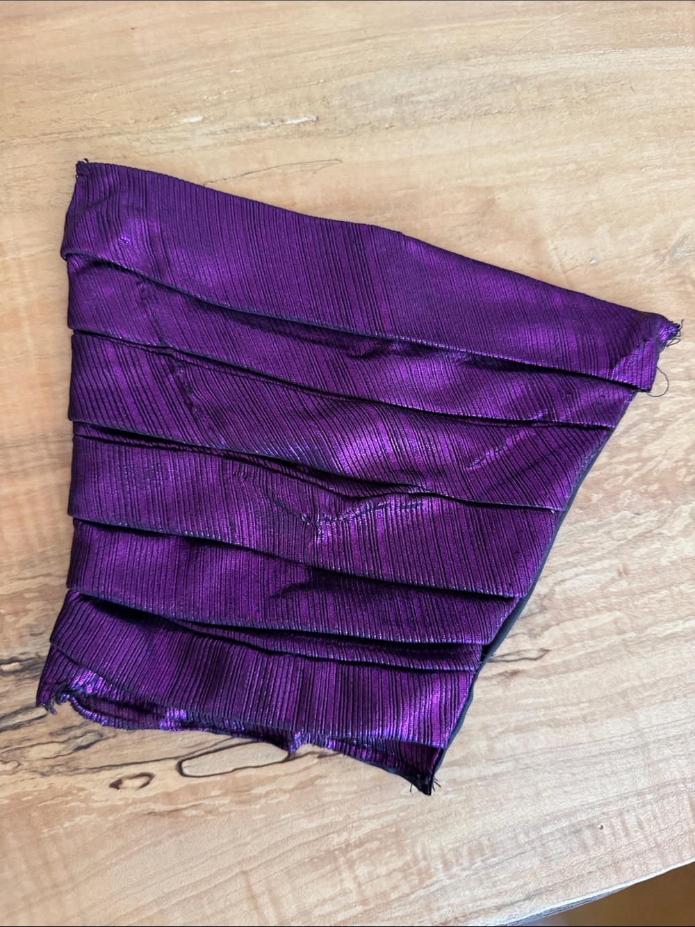Retrofête Waldorf Formal Strapless Gown in Metallic Purple - size Small - Picture 8 of 8